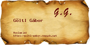 Göltl Gábor névjegykártya
